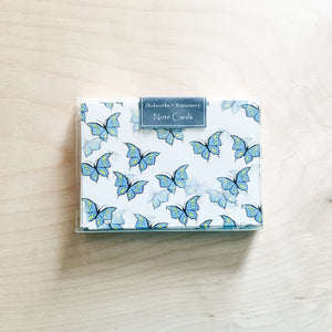 Butterflies - Box Set of 8 Note Cards - Shelworks Stationery