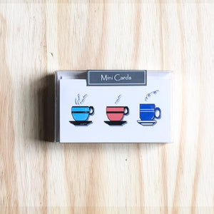Cups - Mini Cards - Box Set of 6 - Shelworks Stationery