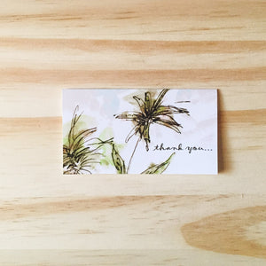 Painterly Floral (Thank You) - Mini Cards - Box Set of 6 - Shelworks Stationery