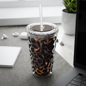 Embrace black Sunsplash Tumbler with Straw, 16oz