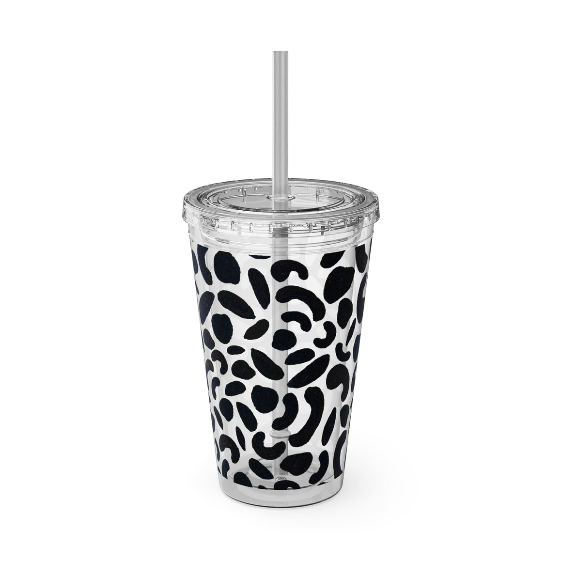 Embrace black Sunsplash Tumbler with Straw, 16oz