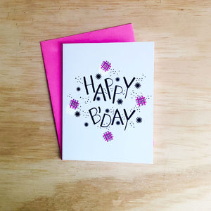 Happy B'Day Greeting Card - Shelworks Stationery