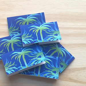 Midnight Palms - Mini Cards - Box Set of 6 - Shelworks Stationery